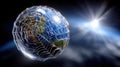 Global web day: cyber domain, network gateway, hyperlink node, coding interface, online function, internet archive Royalty Free Stock Photo