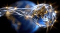 Global web day: cyber domain, network gateway, hyperlink node, coding interface, online function, internet archive Royalty Free Stock Photo
