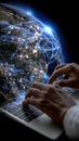 Global web day: cyber domain, network gateway, hyperlink node, coding interface, online function, internet archive Royalty Free Stock Photo