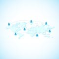Global web network community Royalty Free Stock Photo