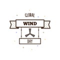 Global Wind Day. Vector illustration.