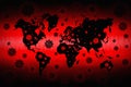 Global world crisis virus epidemic background illustration