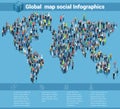 Global world isometric map.