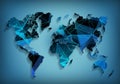 Global world map network technology. Social communications Royalty Free Stock Photo