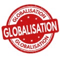 Globalisation sign or stamp