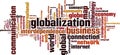 Globalization word cloud Royalty Free Stock Photo