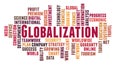 Globalization word cloud concept Royalty Free Stock Photo