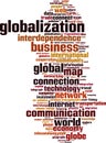 Globalization word cloud Royalty Free Stock Photo
