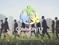 Globalized Community Unity Connection Network Concept Royalty Free Stock Photo