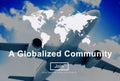 A Globalized Community Worldwide Connection Network Concept Royalty Free Stock Photo