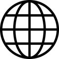 Globe line icon