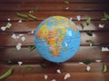 A Globe with the African continent Royalty Free Stock Photo