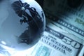 Globe and Greenback Royalty Free Stock Photo