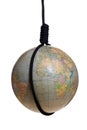 Globe with black gibbet Royalty Free Stock Photo