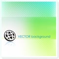 Globe Button on Vector Background Royalty Free Stock Photo