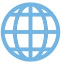 Globe Color Isolated Vector Icon that can be easily modified or edit Royalty Free Stock Photo