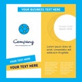 Globe Company Brochure Template. Vector Busienss Template