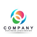 Globe company business Logo icon, union on Corporate Invest Business Logo design. Financial Investment on white background