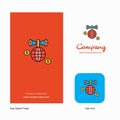 Globe Company Logo App Icon and Splash Page Design. Creative Business App Design Elements