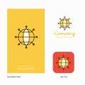 Globe Company Logo App Icon and Splash Page Design. Creative Business App Design Elements