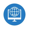 Globe Computer Logo Icon