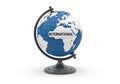 Globe displaying international connection Royalty Free Stock Photo