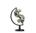Globe dollar Royalty Free Stock Photo