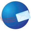 Globe e-mail Royalty Free Stock Photo