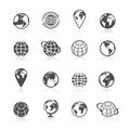 Globe Earth Icons Royalty Free Stock Photo