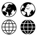 Globe Earth Icons