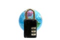 Combination lock and globe