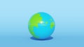 Globe Earth World Planet Map Blue Green Geography Asia Continent Indian Ocean