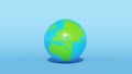 Globe Earth World Planet Map Blue Green Geography European Africa Asia Continent Royalty Free Stock Photo