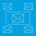 Globe email newsletter pictogram