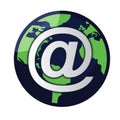 Globe Email / Vector Royalty Free Stock Photo