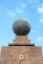 Globe on Equator Monument Royalty Free Stock Photo
