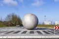 Globe at headquarters of famous camera manufactur Leitz Royalty Free Stock Photo