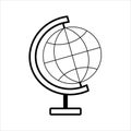 Globe icon for education