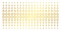 Globe Golden Halftone Effect Royalty Free Stock Photo