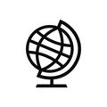 Globe icon. Vector geographyc symbol