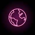 Globe icon. Simple thin line, outline vector of web icons for ui and ux, website or mobile application Royalty Free Stock Photo