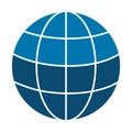 Globe, internet, earth, world fully editable vector icon Royalty Free Stock Photo