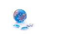 Globe jigsaw puzzle Royalty Free Stock Photo