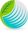 Globe leaf logo