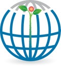 Globe leaf logo