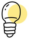 Globe light bulb, icon icon