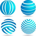 Globe logo Royalty Free Stock Photo