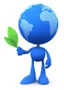 Globe Man (The Peacemaker) Royalty Free Stock Photo