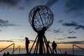 Globe monument at the North Cape