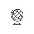 Globe outline icon